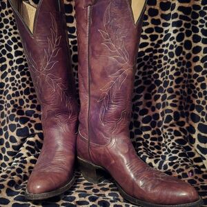 Justin Boots Brown Heeled Women's Boots